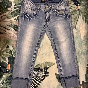 Angels Light Blue Capri Jeans